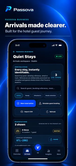 Passova app screenshot: Passova Business