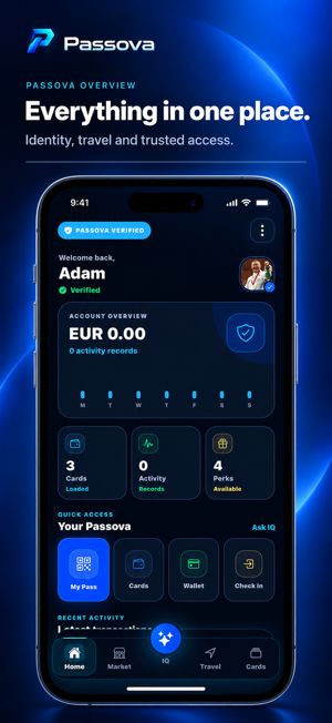 Passova app screenshot: Overview